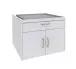 Waschmaschinenunterschrank >MRK Multiraumkonzept< in WEISS - 70x52x68cm (BxHxT)