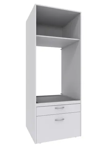 Waschmaschinenumbauschrank >MRK Multiraumkonzept< in WEISS - 70x185x68cm (BxHxT)