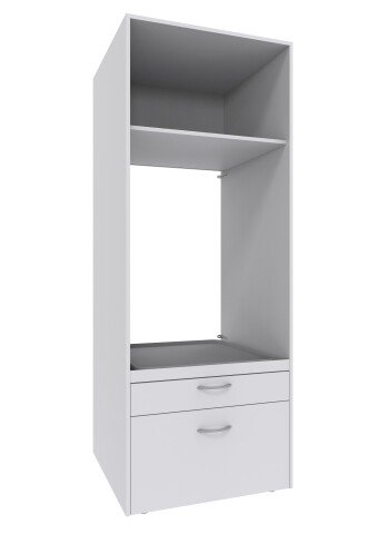 Waschmaschinenumbauschrank >MRK Multiraumkonzept< in WEISS - 70x185x68cm (BxHxT)