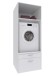 Waschmaschinenumbauschrank >MRK Multiraumkonzept< in WEISS - 70x185x68cm (BxHxT)