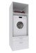 Waschmaschinenumbauschrank >MRK Multiraumkonzept< in WEISS - 70x185x68cm (BxHxT)