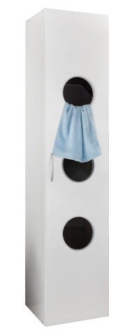 Wäscheschrank >MRK Multiraumkonzept< in WEISS - 40x185x68cm (BxHxT)