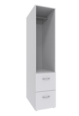 Mehrzweckregal >MRK Multiraumkonzept< in WEISS - 40x185x68cm (BxHxT)