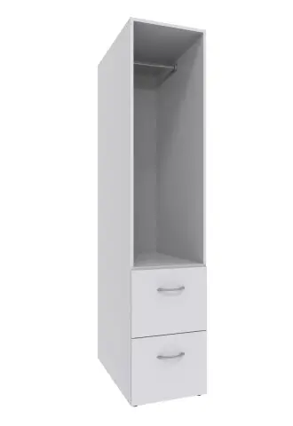 Mehrzweckregal >MRK Multiraumkonzept< in WEISS - 40x185x68cm (BxHxT)
