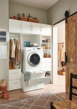 Mehrzweckregal >MRK Multiraumkonzept< in WEISS - 40x185x68cm (BxHxT)
