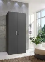 Mehrzweckschrank >MRK Multiraumkonzept< 1 Boden, 1 Stange, in GRAPHIT - 80x185x68cm (BxHxT)
