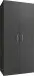 Mehrzweckschrank >MRK Multiraumkonzept< 1 Boden, 1 Stange, in GRAPHIT - 80x185x68cm (BxHxT)
