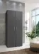 Mehrzweckschrank >MRK Multiraumkonzept< 1 Boden, 1 Stange, in GRAPHIT - 80x185x68cm (BxHxT)