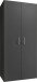 Mehrzweckschrank >MRK Multiraumkonzept< 1 Boden, 1 Stange, in GRAPHIT - 80x185x68cm (BxHxT)