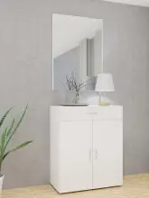 Wandspiegel >MRK Multiraumkonzept< in WEISS - 99x67x0,1cm (BxHxT)