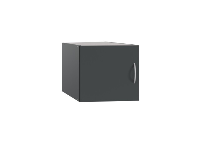 Schrankaufsatz für Eckschrank >MRK Multiraumkonzept< in GRAPHIT - 40x40x68cm (BxHxT)