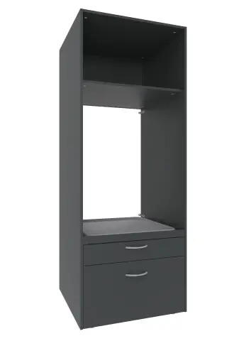 Waschmaschinenunterschrank >MRK Multiraumkonzept< in GRAPHIT - 70x185x68 (BxHxT)