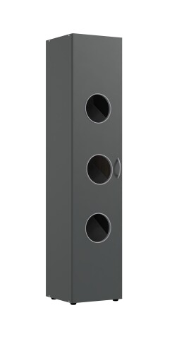 Wäscheschrank >MRK Multiraumkonzept< in GRAPHIT - 40x185x68cm (BxHxT)