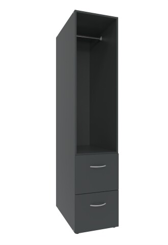 Mehrzweckregal >MRK Multiraumkonzept< in GRAPHIT - 40x185x68cm (BxHxT)