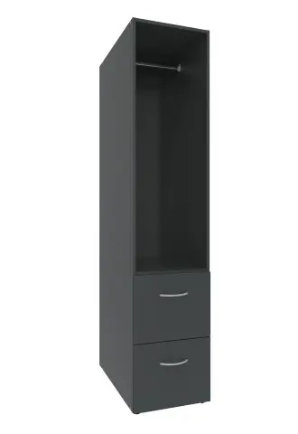 Mehrzweckregal >MRK Multiraumkonzept< in GRAPHIT - 40x185x68cm (BxHxT)