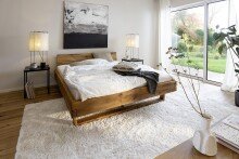 Massivholzbett >Avalon< 140x200 cm in Wildeiche,...
