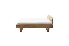 Massivholzbett >Avalon< 160x200 cm in Wildeiche, Massivholz - 173x90x213cm (BxHxT)