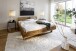 Massivholzbett >Avalon< 160x200 cm in Wildeiche, Massivholz - 173x90x213cm (BxHxT)