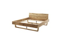 Massivholzbett >Avalon< 180x200 cm in Wildeiche, Massivholz - 193x90x213cm (BxHxT)