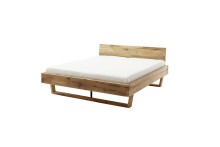 Massivholzbett >Avalon< 200x200 cm in Wildeiche, Massivholz - 213x90x213cm (BxHxT)