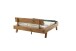Massivholzbett >Kreta< 200x200 cm in Wildeiche, Massivholz - 217x90x217cm (BxHxT)