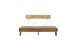 Massivholzbett >Kreta< 200x200 cm in Wildeiche, Massivholz - 217x90x217cm (BxHxT)