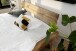 Massivholzbett >Kreta< 200x200 cm in Wildeiche, Massivholz - 217x90x217cm (BxHxT)