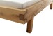Massivholzbett >Kreta< 200x200 cm in Wildeiche, Massivholz - 217x90x217cm (BxHxT)