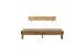 Massivholzbett >Kreta< 200x200 cm in Wildeiche, Massivholz - 217x90x217cm (BxHxT)