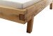 Massivholzbett >Kreta< 200x200 cm in Wildeiche, Massivholz - 217x90x217cm (BxHxT)