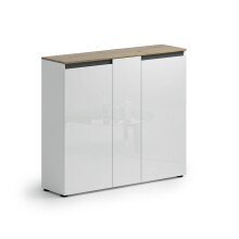 Schuhkommode >Zippo< 10 Böden, weiss hochglanz...