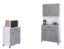 Mehrzweckschrank-Set >Malice 1< (2-teilig) Beton...