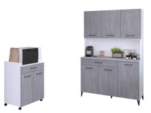 Mehrzweckschrank-Set >Malice 2< in Beton Optik...