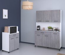 Mehrzweckschrank-Set >Malice 2< in Beton Optik...