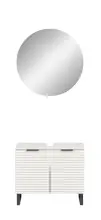 Badezimmer-Set >Riff< (2-teilig) wertige...