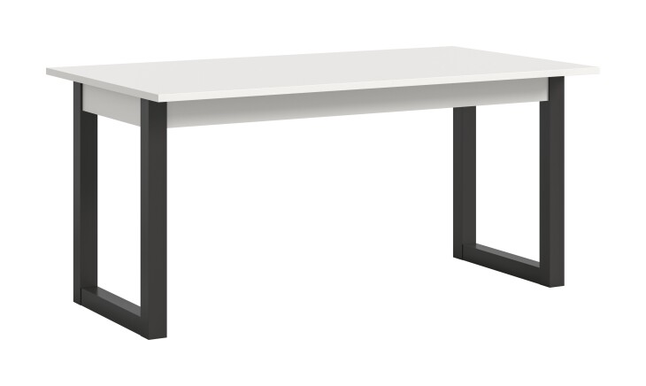 Kulissen-Esstisch >Seattle< ausziehbar bis 190cm, in Grau / Weiß - 160/190x76x90cm (BxHxT)