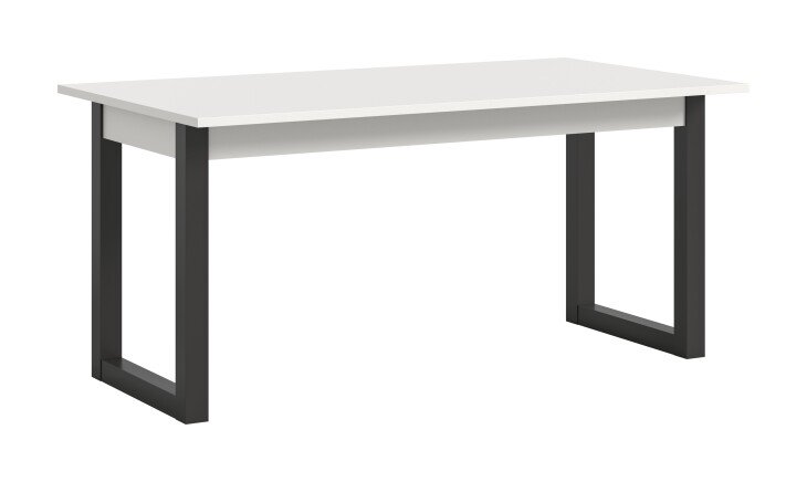 Kulissen-Esstisch >Seattle< ausziehbar bis 190cm, in Grau / Weiß - 160/190x76x90cm (BxHxT)
