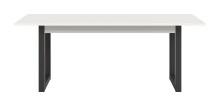 Kulissen-Esstisch >Seattle< ausziehbar bis 190cm, in Grau / Weiß - 160/190x76x90cm (BxHxT)