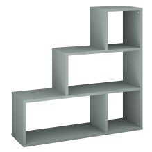 Stufenregal >Partition< 4 Fächer, pine green matt  - 120x122x40 (BxHxT)