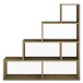 Stufenregal >Partition< 6 Fächer, in asteiche (artisan) Dekor - 160x162x40 (BxHxT)