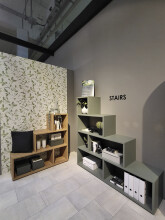 Stufenregal >Partition< 6 Fächer, in pine green matt - 160x162x40 (BxHxT)