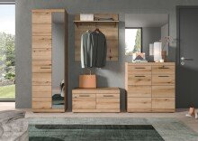 Garderoben-Set >Scout< (5-teilig) in Evoke Eiche Dekor - 272x197x40cm (BxHxT)