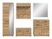 Garderoben-Set >Scout< (5-teilig) in Evoke Eiche Dekor - 272x197x40cm (BxHxT)