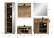 Garderoben-Set >Scout< (5-teilig) in Evoke Eiche Dekor - 272x197x40cm (BxHxT)