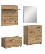 Garderoben-Set >Scout< (4-teilig) in Evoke Eiche...