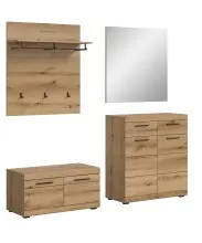 Garderoben-Set >Scout< (4-teilig) in Evoke Eiche...