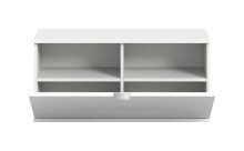 Hängeschrank >Projekt X< stehend oder hängend, weiß / weiß hochglanz - 92x42x37cm (BxHxT)