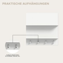 Garderoben-Set >Projekt X< in weiß / weiß hochglanz - 174x191x37cm (BxHxT)