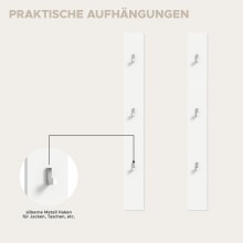 Garderoben-Set >Projekt X< in weiß / weiß hochglanz - 237x191x37cm (BxHxT)