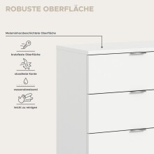 Garderoben-Set >Projekt X< in weiß / weiß hochglanz - 171x191x37cm (BxHxT)
